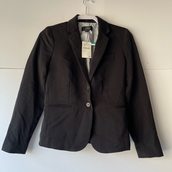 J. Crew Women's Black Blazer Jacket Coat, Sz XXS - Picture 8 of 13